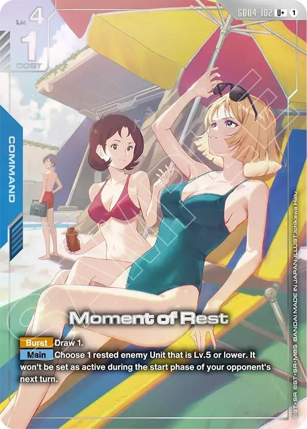 Image for Moment of Rest (U+) (GD04-102) (GD04) - Gundam Card Game