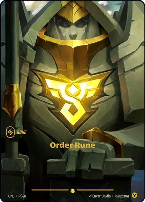 Image for Order Rune (R06a) (R06a) (UNL) - Riftbound: League of Legends Trading Card Game