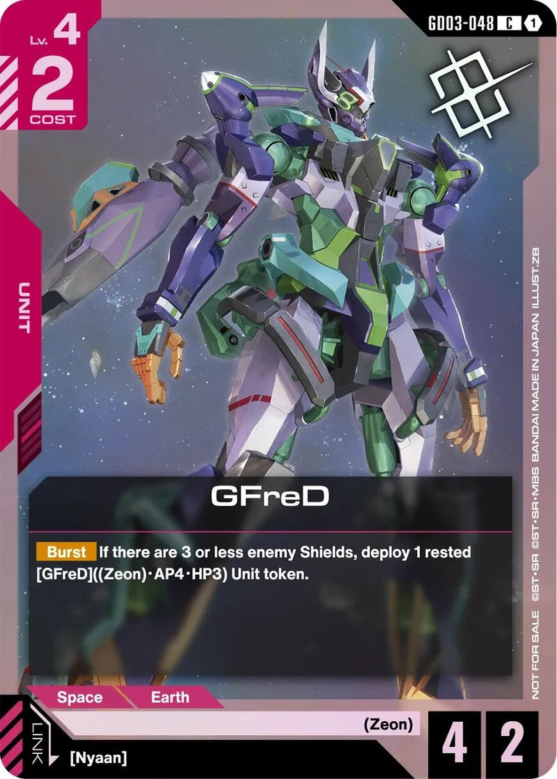 Image for GFreD (Judge Pack 02) (GD03-048) (GCG-PR) - Gundam Card Game