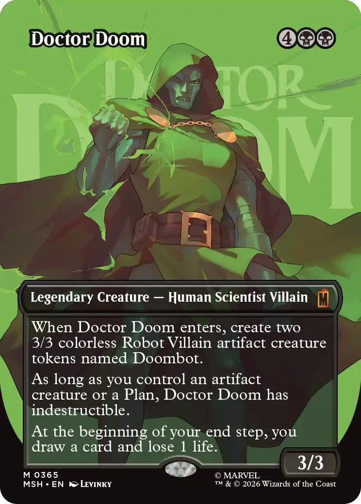 Image for Doctor Doom (Borderless) (365) (365) (MSH) - Magic: The Gathering