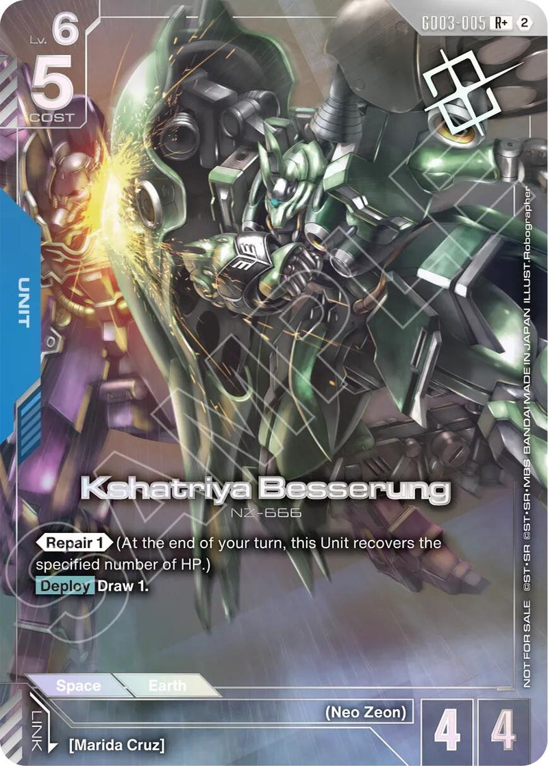 Image for Kshatriya Besserung (Store Tournament Winner Pack 05) (GD03-005) (GCG-PR) - Gundam Card Game