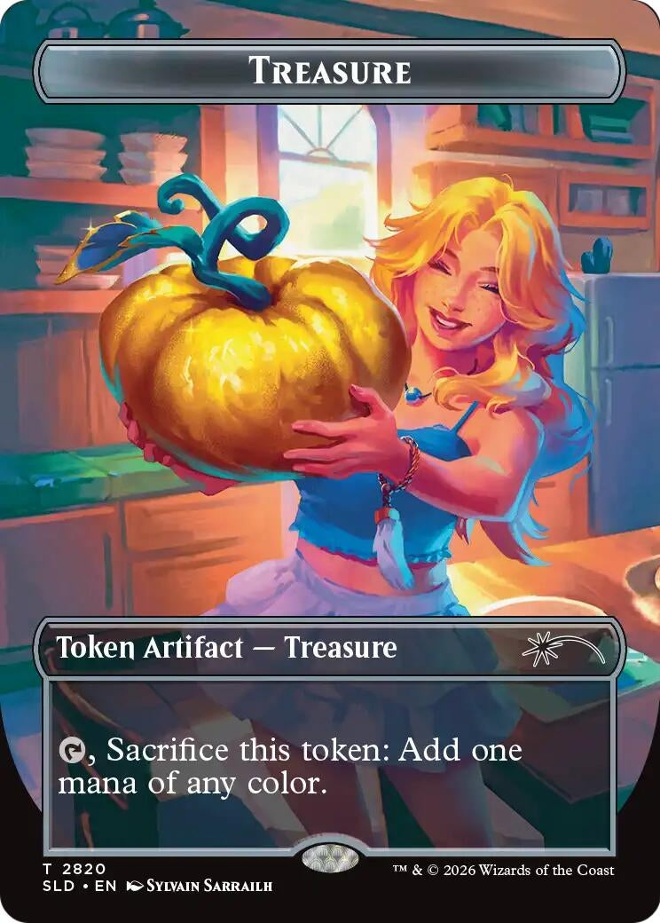 Image for Treasure Token (2820) (2820) (SLD) - Magic: The Gathering