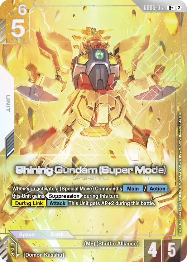 Image for Shining Gundam (Super Mode) (R+) (GD05-068) (GD05) - Gundam Card Game