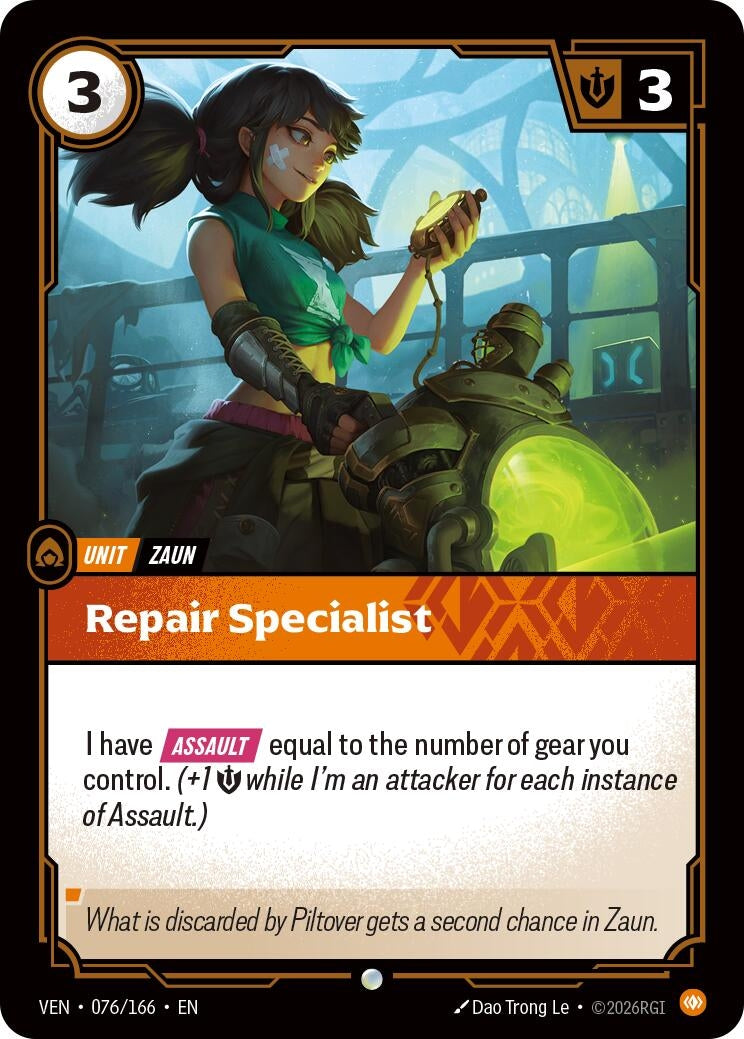 Image for Repair Specialist (076/166) (VEN) - Riftbound: League of Legends Trading Card Game