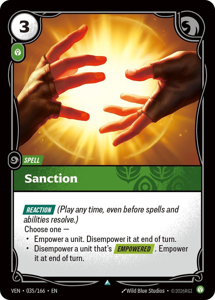 Image for Sanction (035/166) (VEN) - Riftbound: League of Legends Trading Card Game