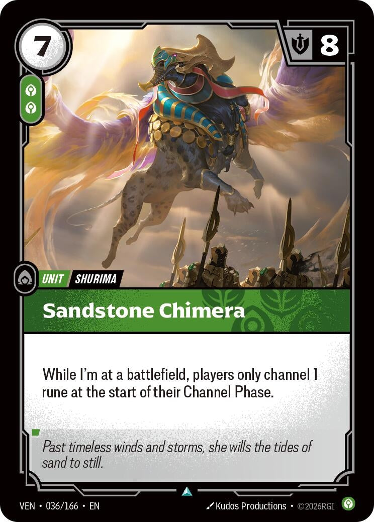 Image for Sandstone Chimera (036/166) (VEN) - Riftbound: League of Legends Trading Card Game