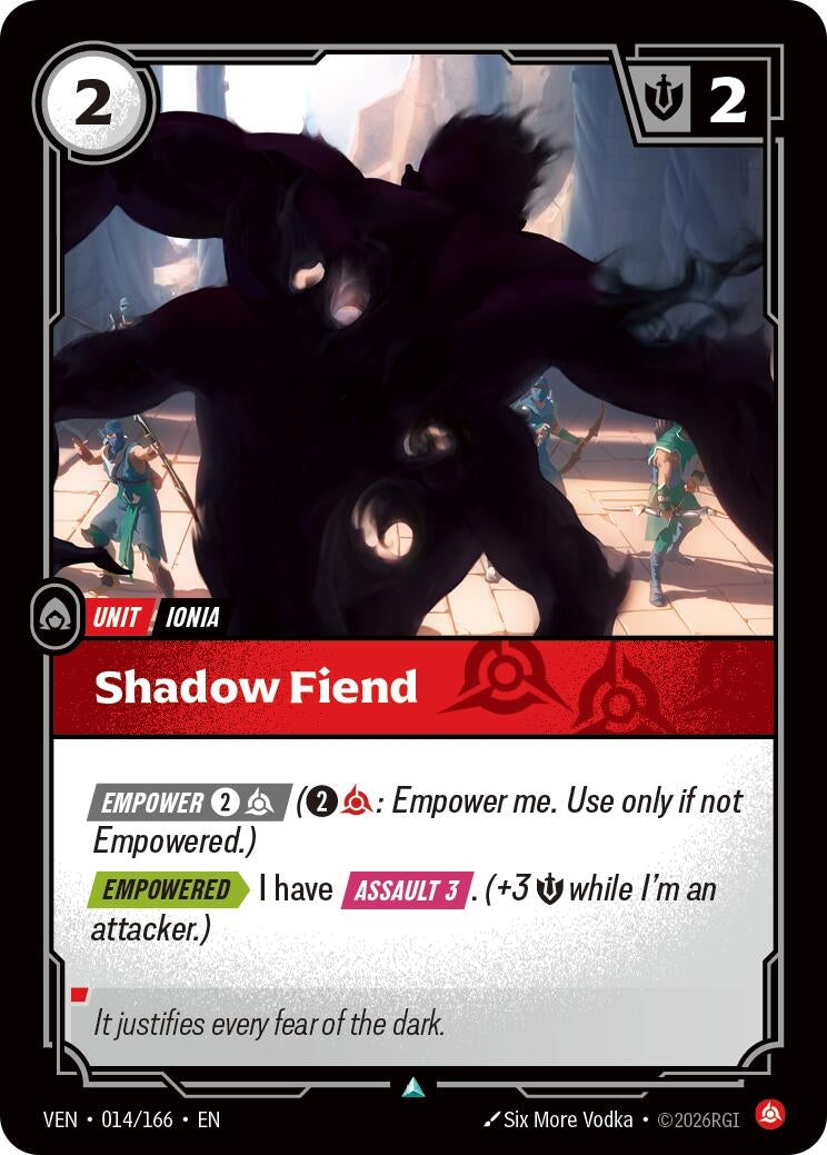 Image for Shadow Fiend (014/166) (VEN) - Riftbound: League of Legends Trading Card Game