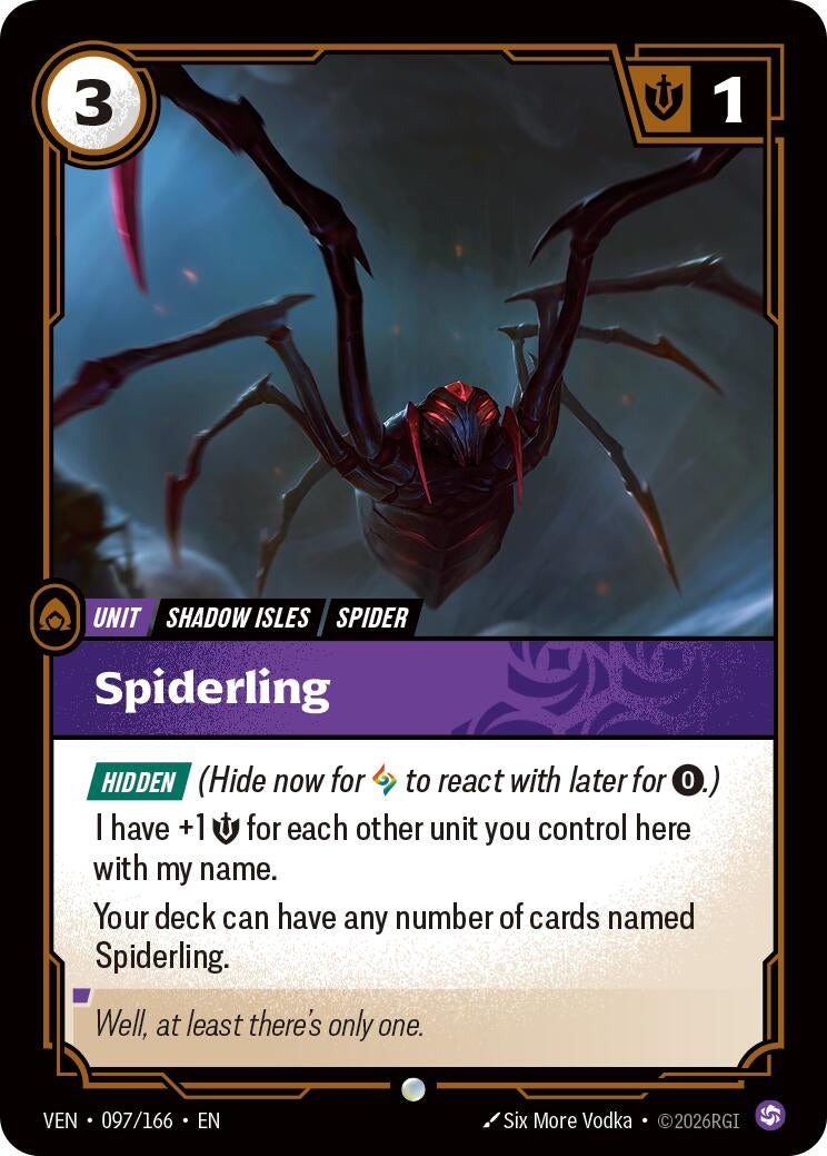 Image for Spiderling (097/166) (VEN) - Riftbound: League of Legends Trading Card Game
