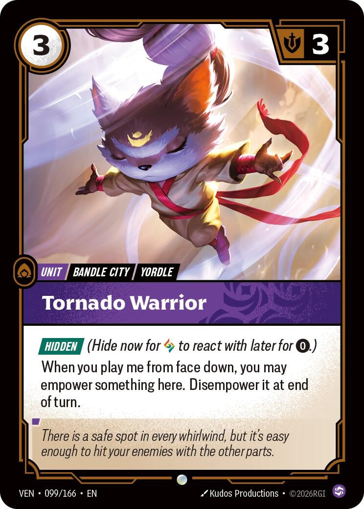 Image for Tornado Warrior (099/166) (VEN) - Riftbound: League of Legends Trading Card Game