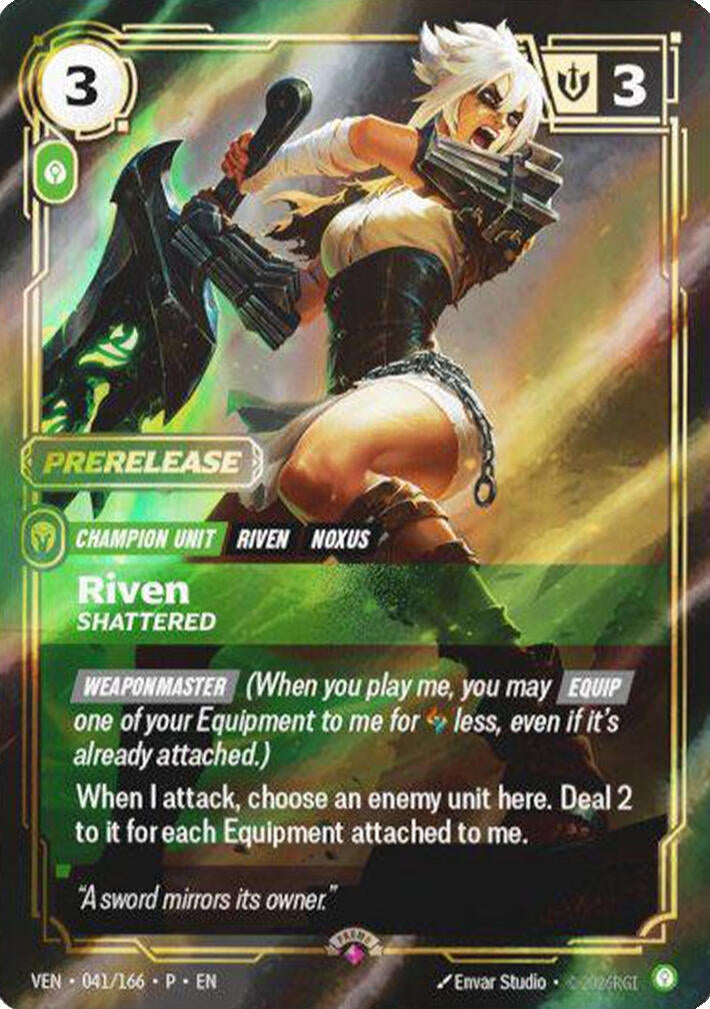 Image for Riven, Shattered (041/166) (OPP) - Riftbound: League of Legends Trading Card Game