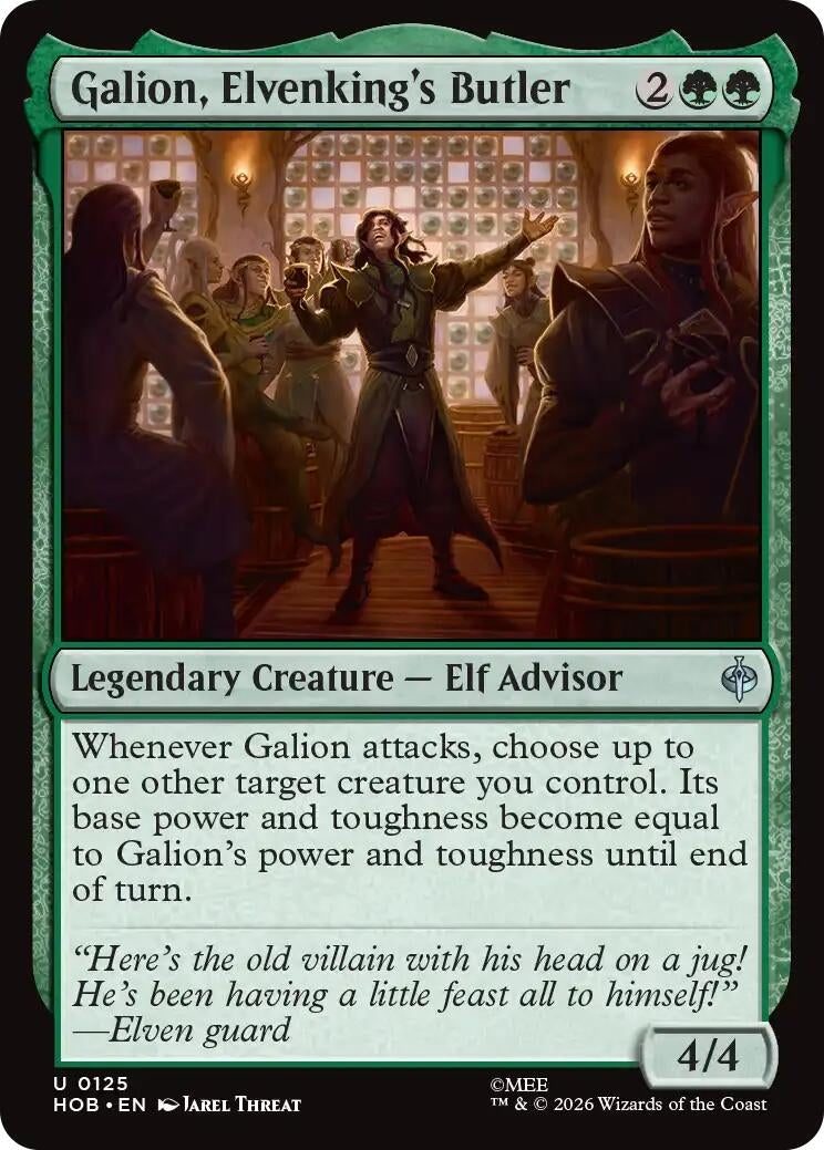 Galion, Elvenking's Butler (125) (HOB)