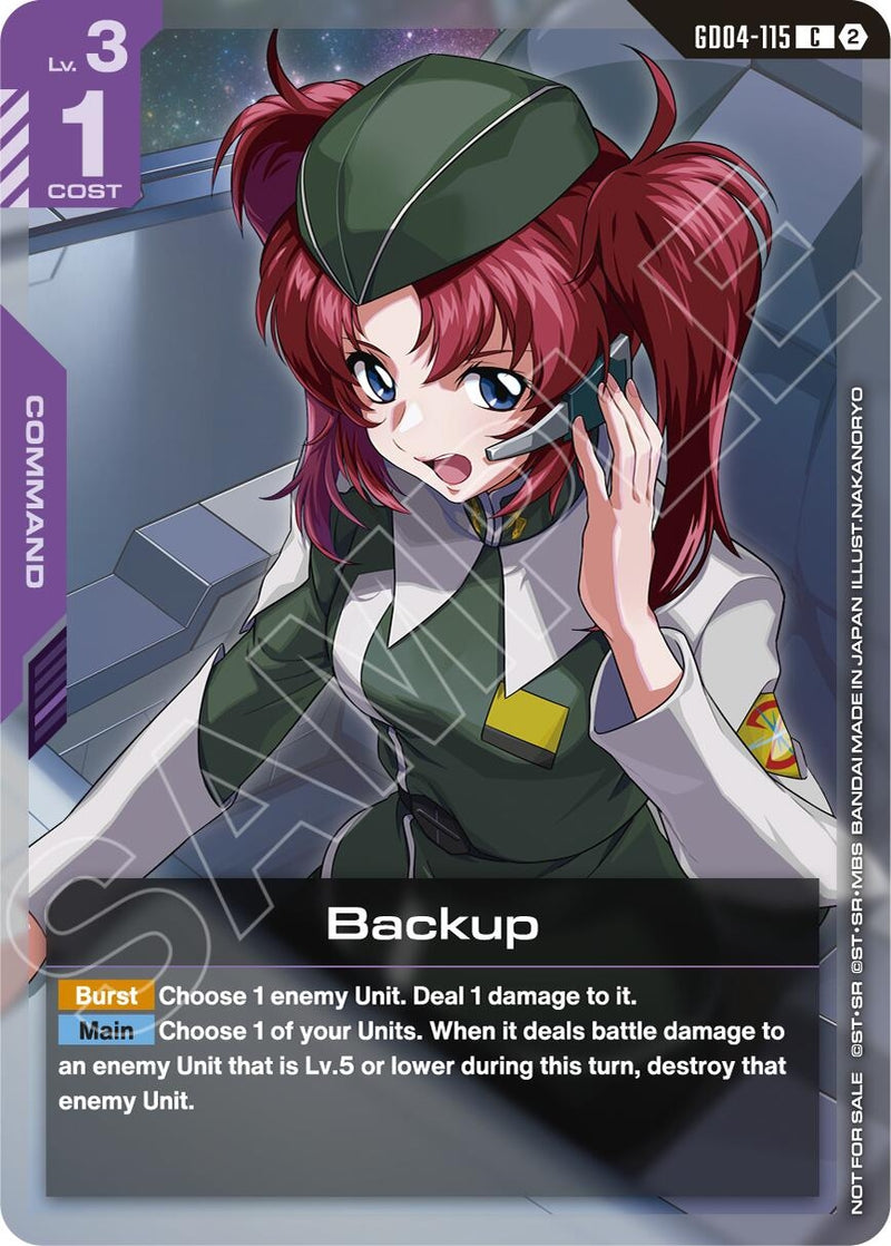 Image for Backup (Event Pack 02) (GD04-115) (GCG-PR) - Gundam Card Game