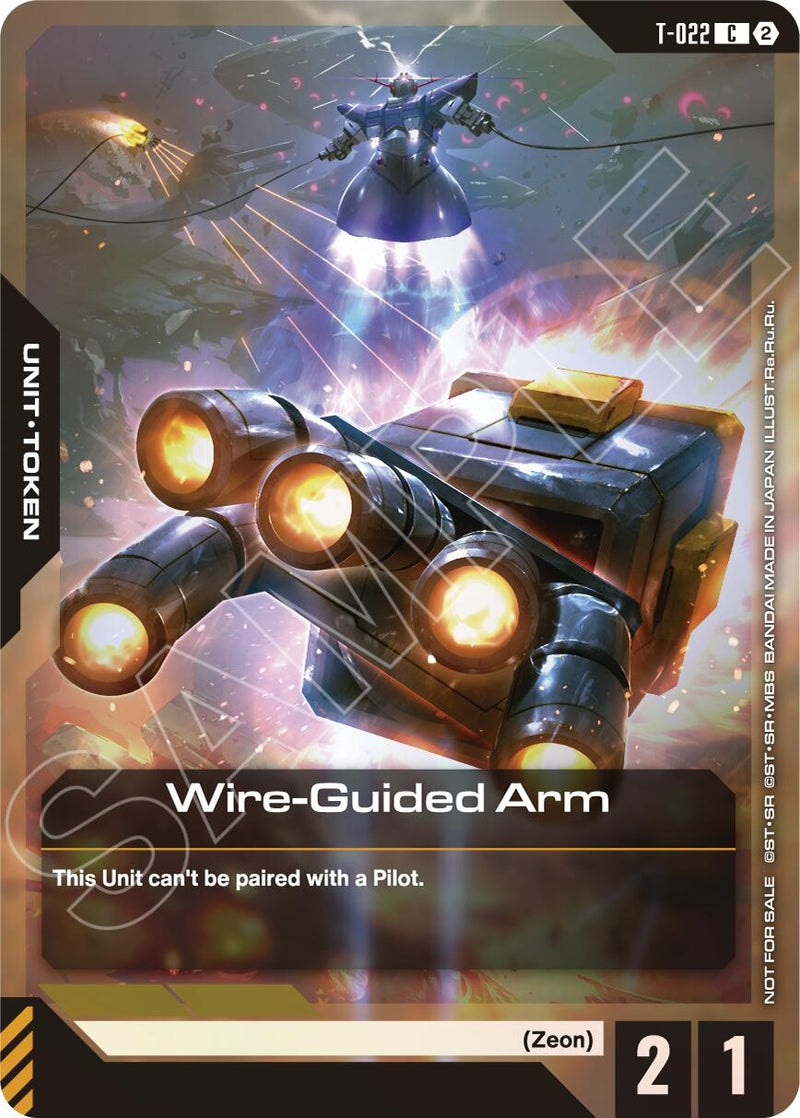 Image for Wire-Guided Arm (T-022) Token (Left Hand) (World Championship Regionals 26-27 Season 2) (T-022) (GCG-PR) - Gundam Card Game