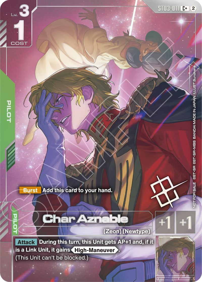 Image for Char Aznable (World Championship Regionals 26-27 Season 2) (Finalist) (ST03-011) (GCG-PR) - Gundam Card Game