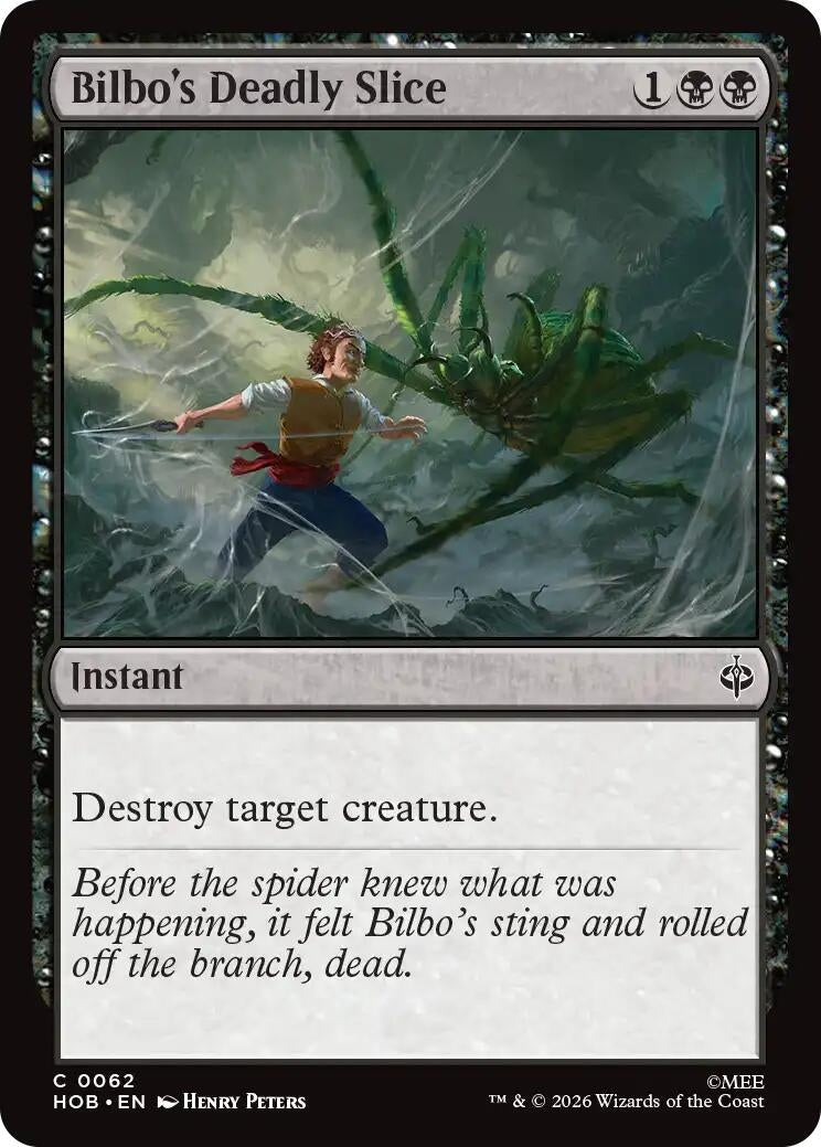 Bilbo's Deadly Slice (62) (HOB)