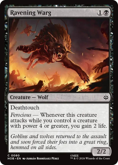 Ravening Warg (80) (HOB)