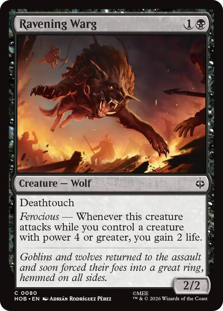 Ravening Warg (80) (HOB)