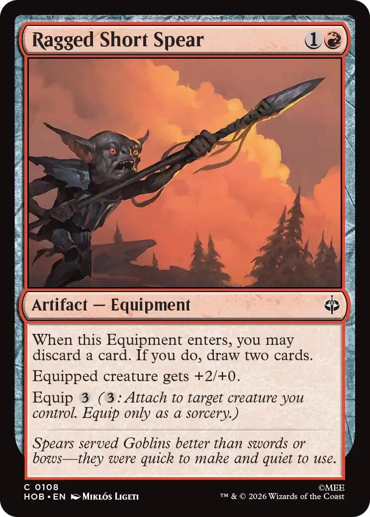 Ragged Short Spear (108) (HOB)