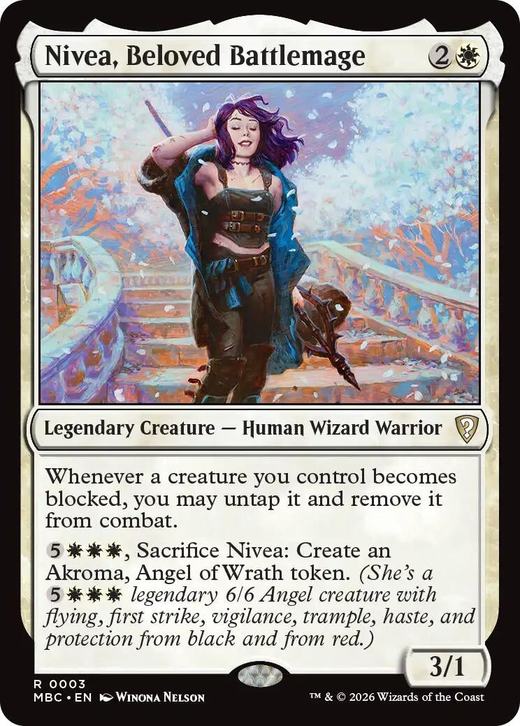 Image for Nivea, Beloved Battlemage (3) (MBC) - Magic: The Gathering