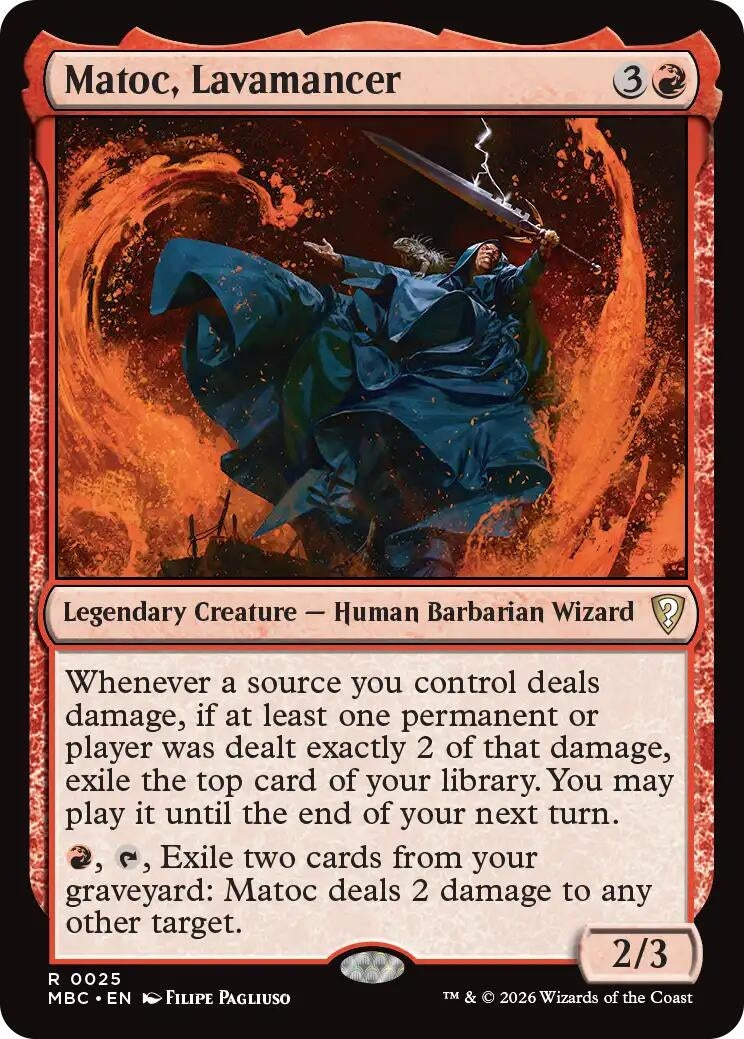 Image for Matoc, Lavamancer (25) (MBC) - Magic: The Gathering