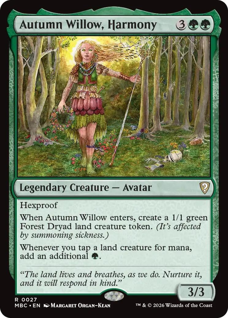 Image for Autumn Willow, Harmony (27) (MBC) - Magic: The Gathering