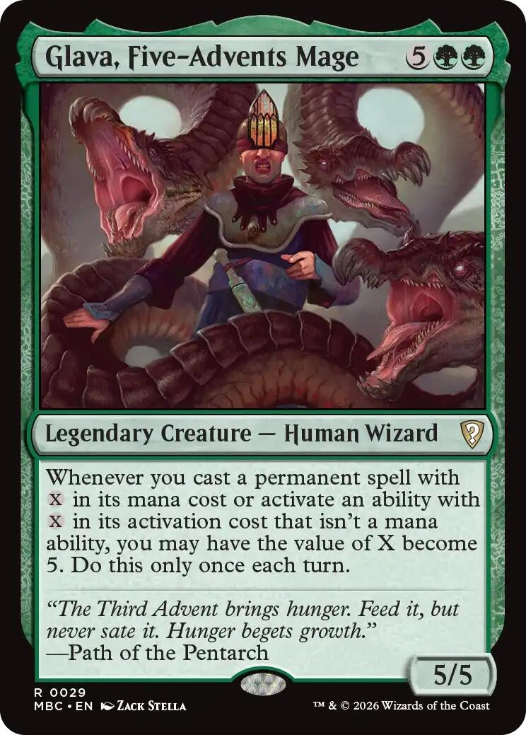Image for Glava, Five-Advents Mage (29) (MBC) - Magic: The Gathering