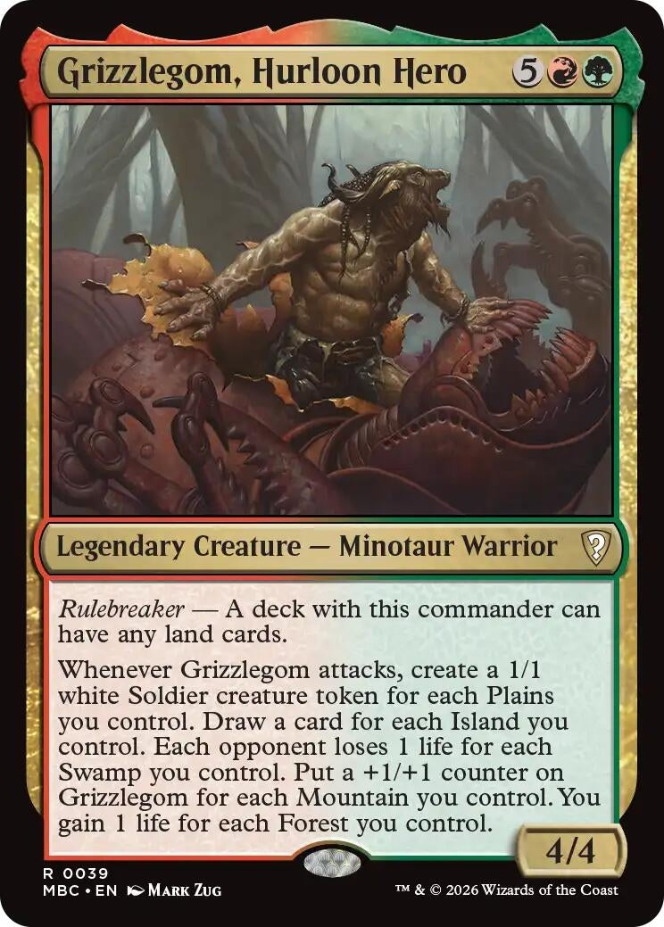 Image for Grizzlegom, Hurloon Hero (39) (MBC) - Magic: The Gathering