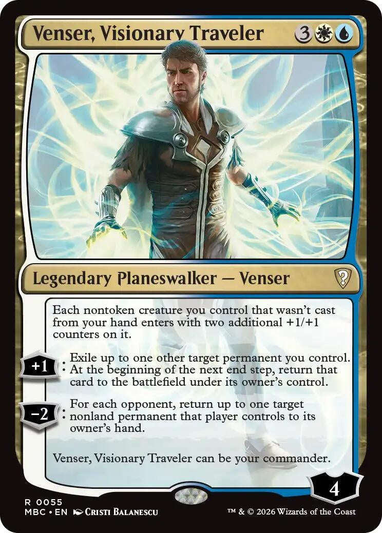 Image for Venser, Visionary Traveler (55) (MBC) - Magic: The Gathering