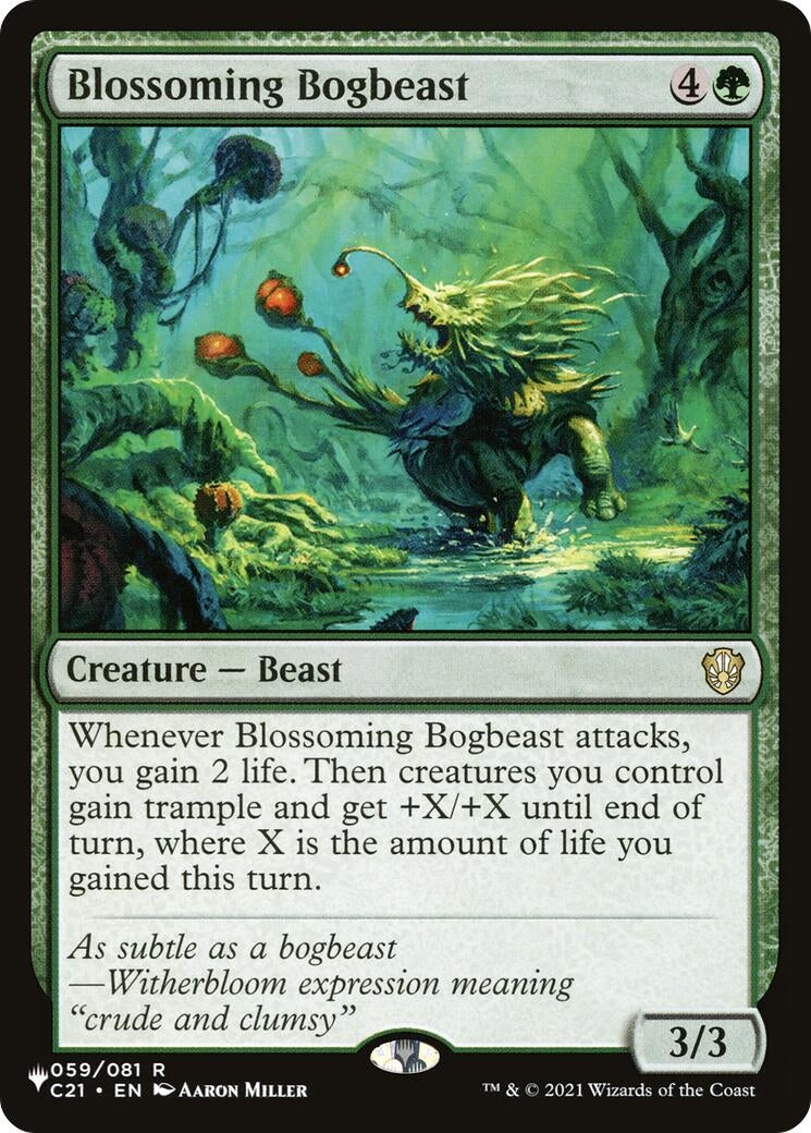 Image for Blossoming Bogbeast (59) (LIST) - Magic: The Gathering