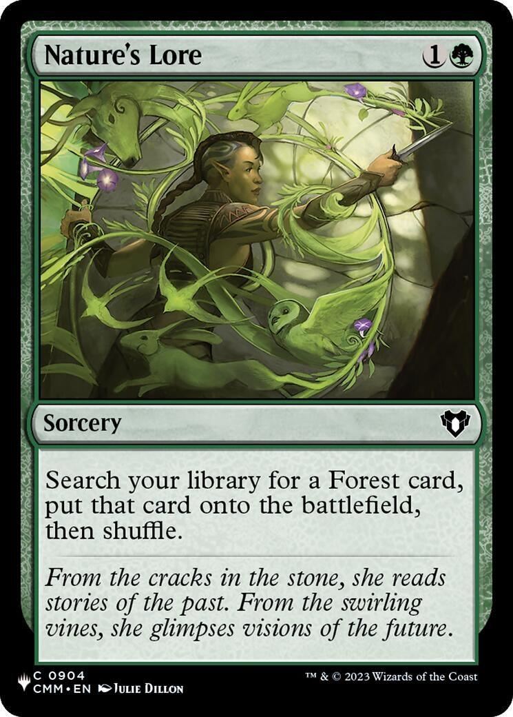 Image for Nature's Lore (CMM) (904) (LIST) - Magic: The Gathering