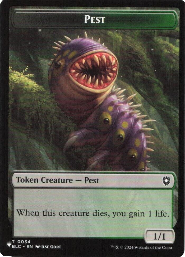 Image for Pest // Angel Double-Sided Token (34 // 3) (LIST) - Magic: The Gathering
