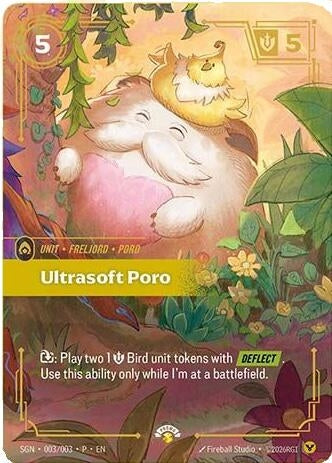 Image for Ultrasoft Poro (003/003) (SGN) - Riftbound: League of Legends Trading Card Game