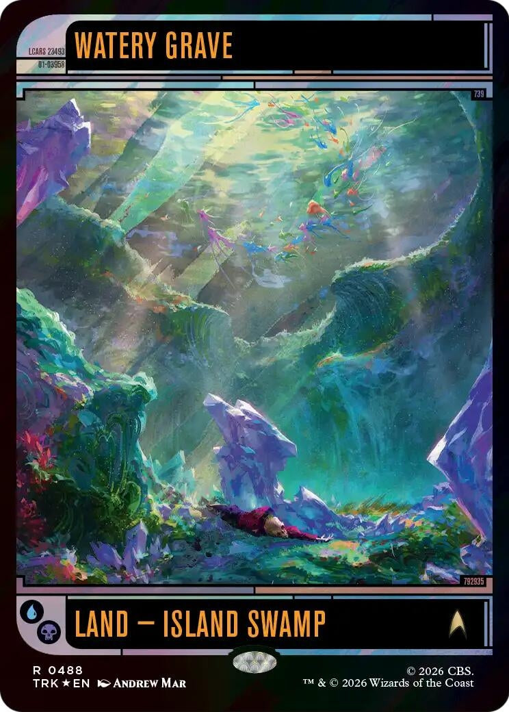 Image for Watery Grave (Showcase) (Surge Foil) (488) (TRK) - Magic: The Gathering