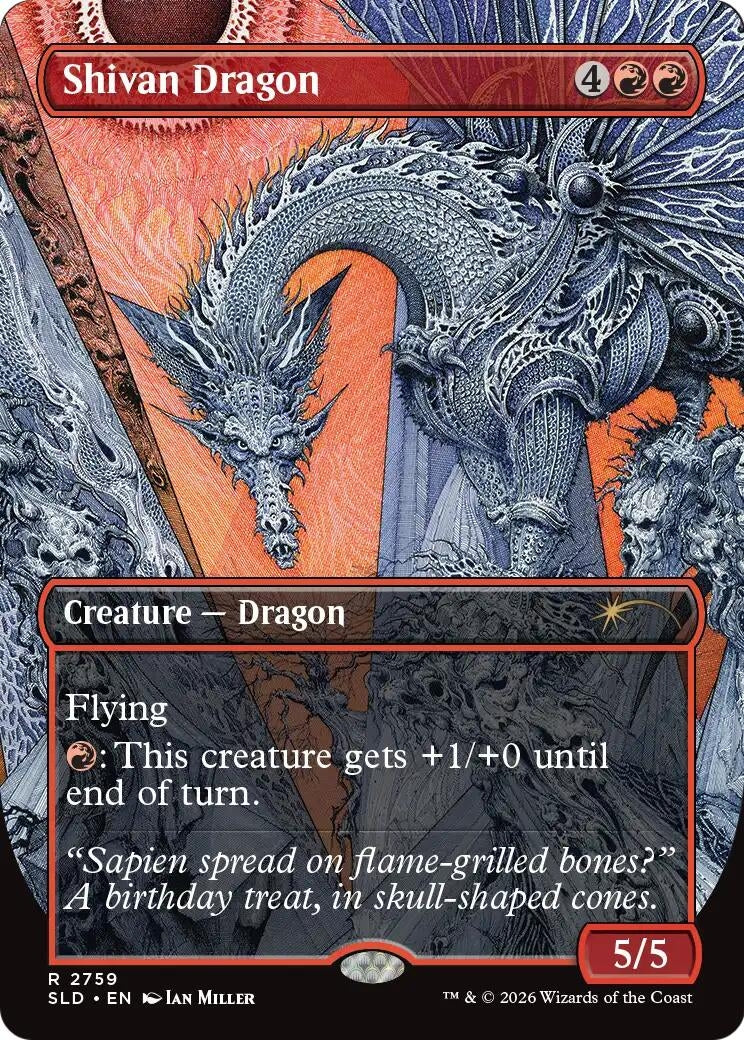Image for Shivan Dragon (2759) (2759) (SLD) - Magic: The Gathering