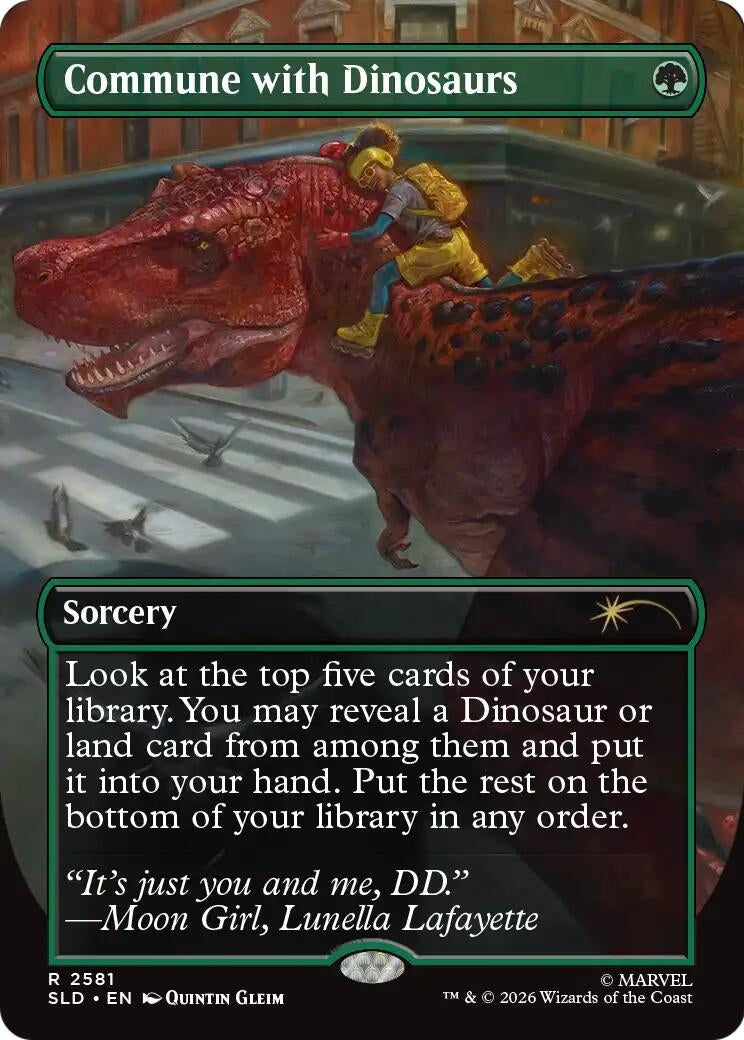 Image for Commune with Dinosaurs (2581) (SLD) - Magic: The Gathering