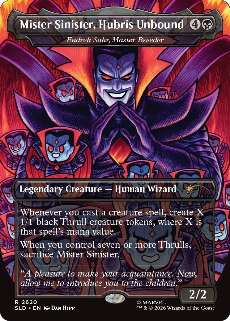 Image for Mister Sinister, Hubris Unbound - Endrek Sahr, Master Breeder (2620) (SLD) - Magic: The Gathering