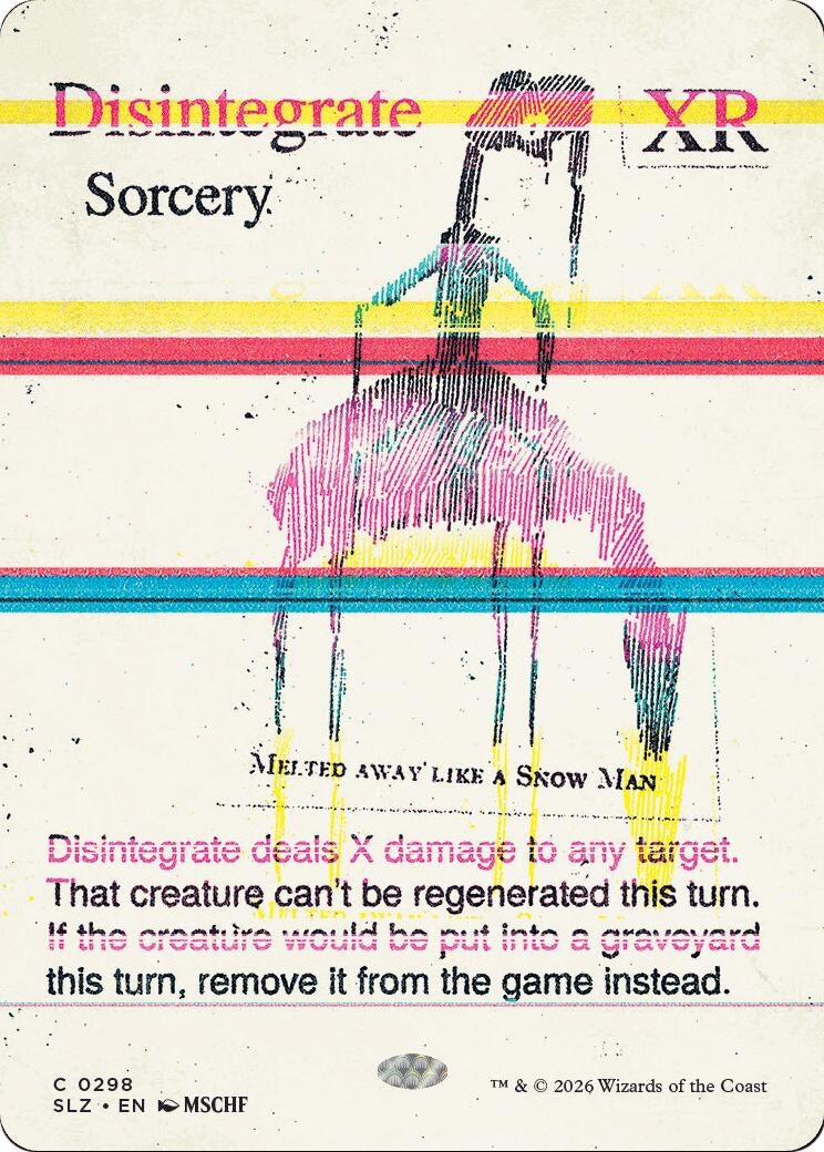 Image for Disintegrate (0298) (298) (SLZ) - Magic: The Gathering