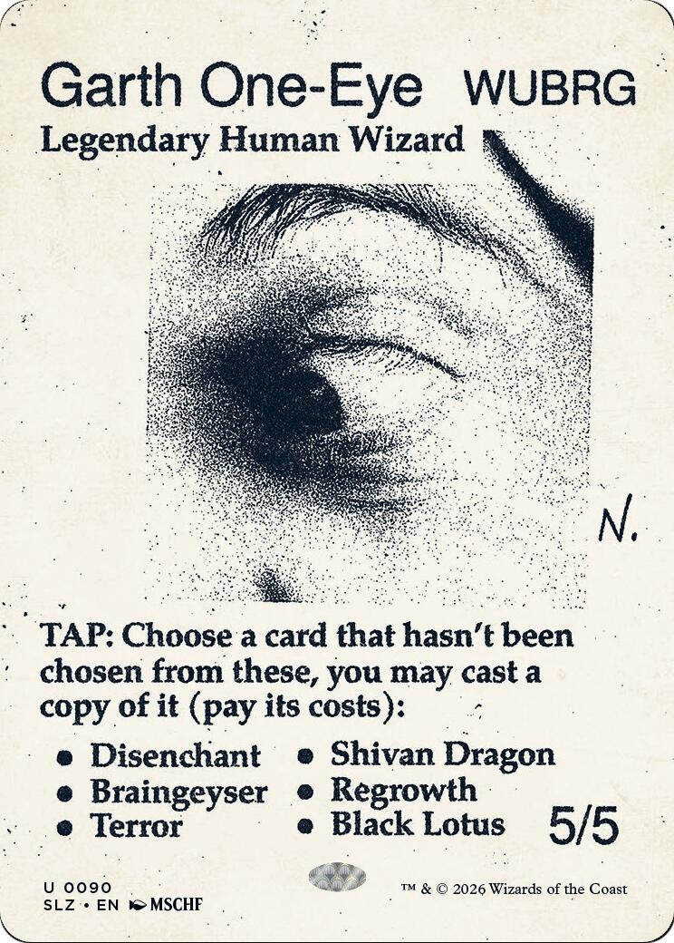 Image for Garth One-Eye (0090) (90) (SLZ) - Magic: The Gathering