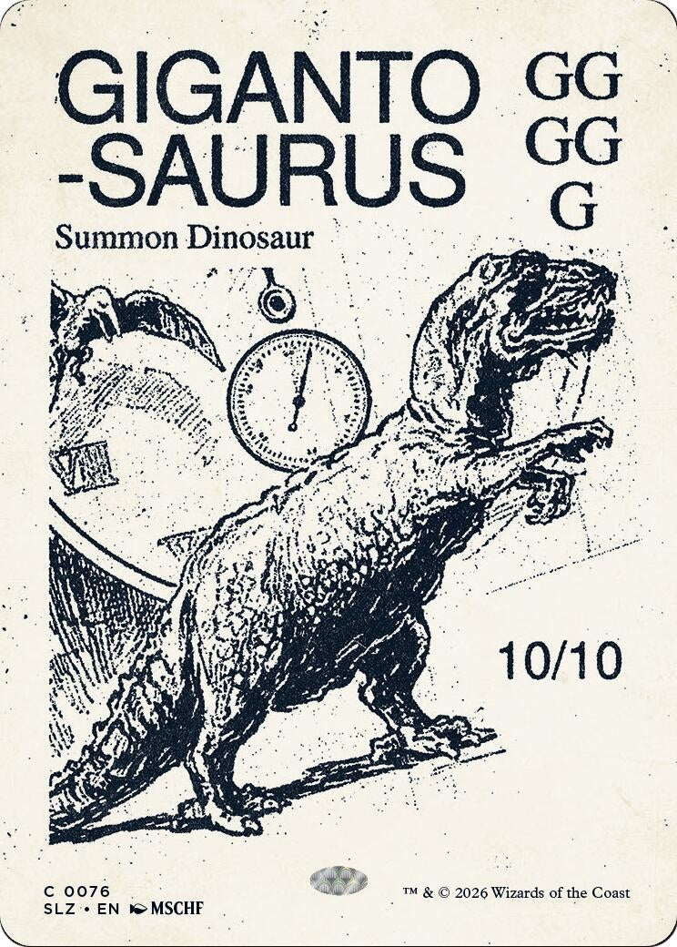 Image for Gigantosaurus (0076) (76) (SLZ) - Magic: The Gathering