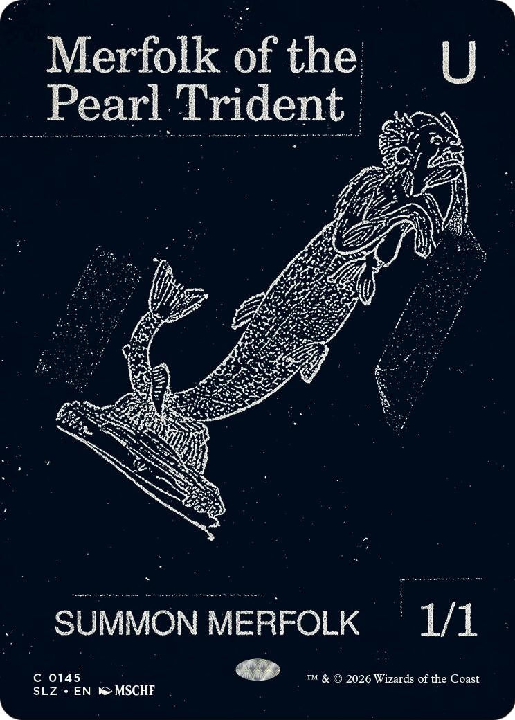 Image for Merfolk of the Pearl Trident (0145) (145) (SLZ) - Magic: The Gathering