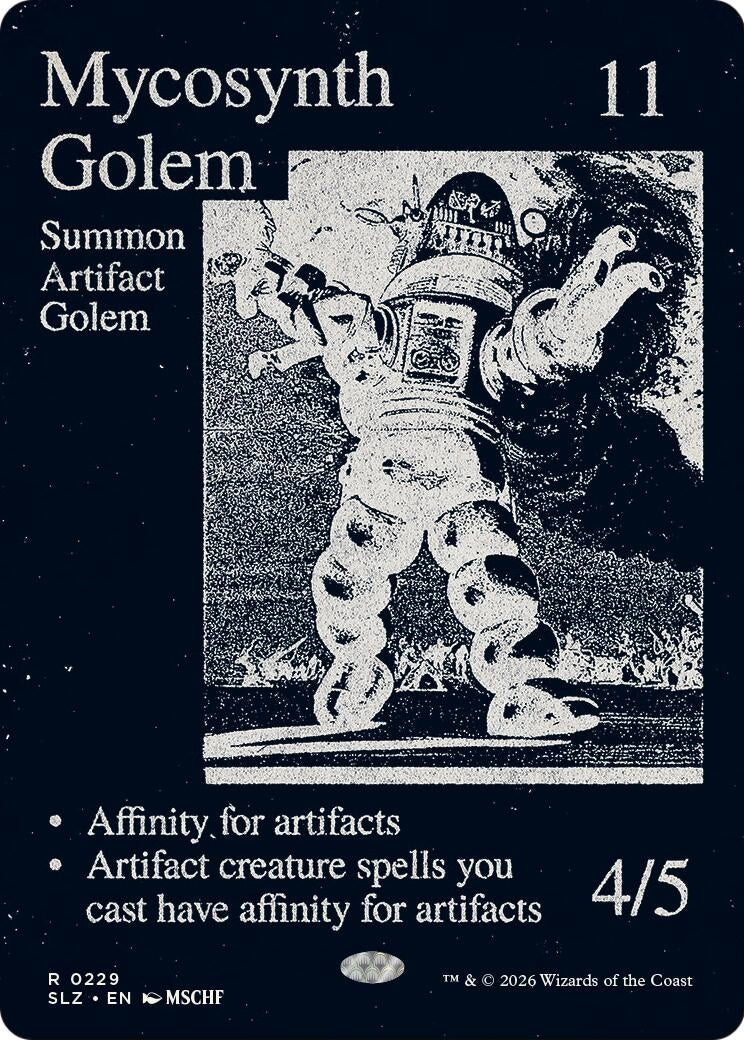 Image for Mycosynth Golem (0229) (229) (SLZ) - Magic: The Gathering