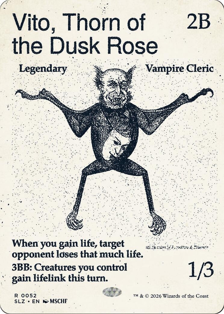 Image for Vito, Thorn of the Dusk Rose (0052) (52) (SLZ) - Magic: The Gathering