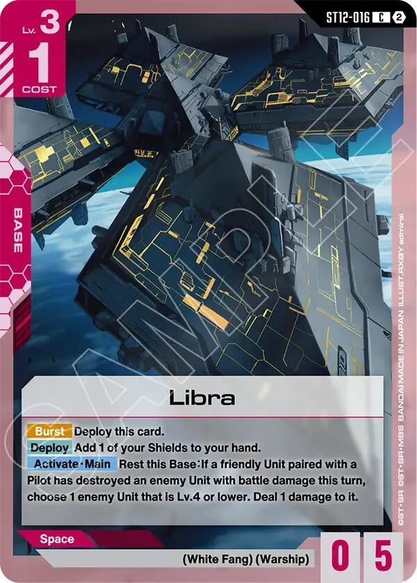 Image for Libra (ST12-016) (ST12) - Gundam Card Game