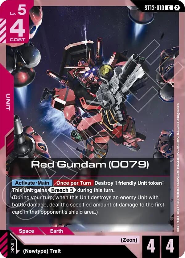 Image for Red Gundam (0079) (ST13-010) (ST13) - Gundam Card Game