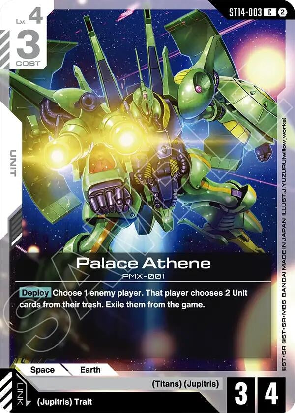 Image for Palace Athene (ST14-003) (ST14) - Gundam Card Game