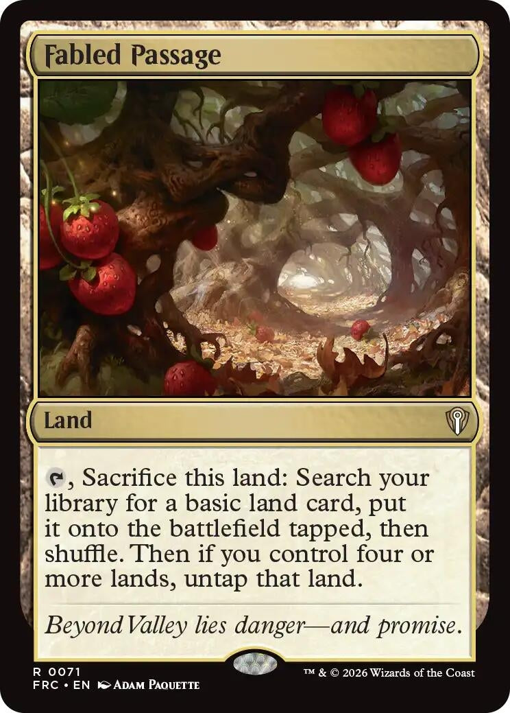 Image for Fabled Passage (71) (FRC) - Magic: The Gathering