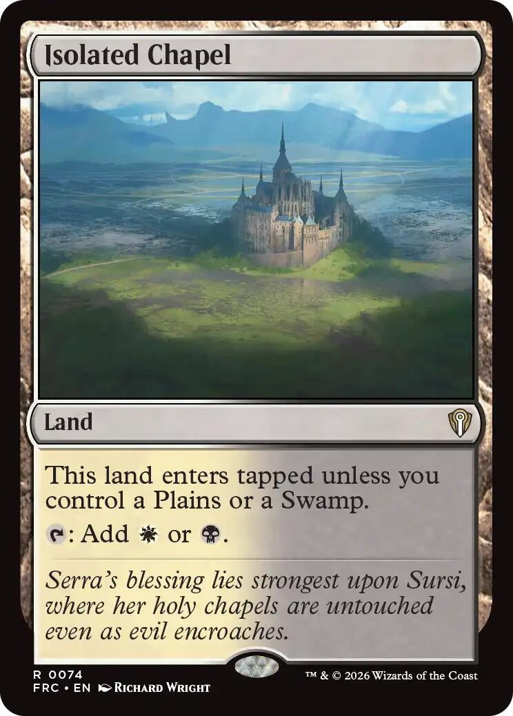 Image for Isolated Chapel (74) (FRC) - Magic: The Gathering