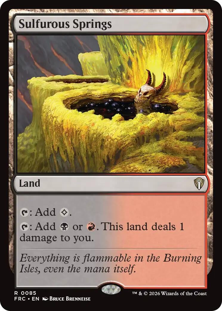 Image for Sulfurous Springs (85) (FRC) - Magic: The Gathering