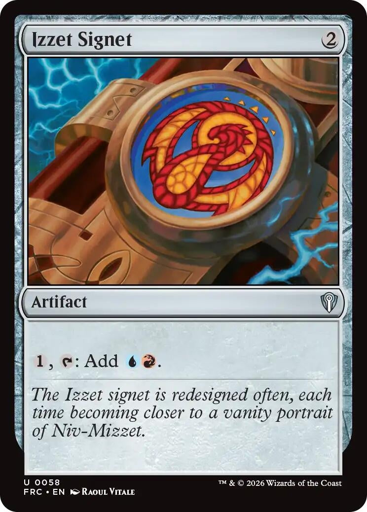 Image for Izzet Signet (58) (FRC) - Magic: The Gathering