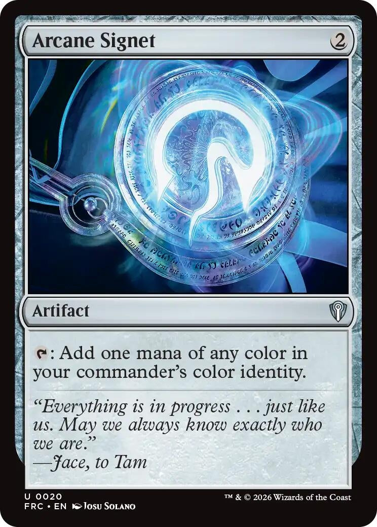 Image for Arcane Signet (20) (FRC) - Magic: The Gathering